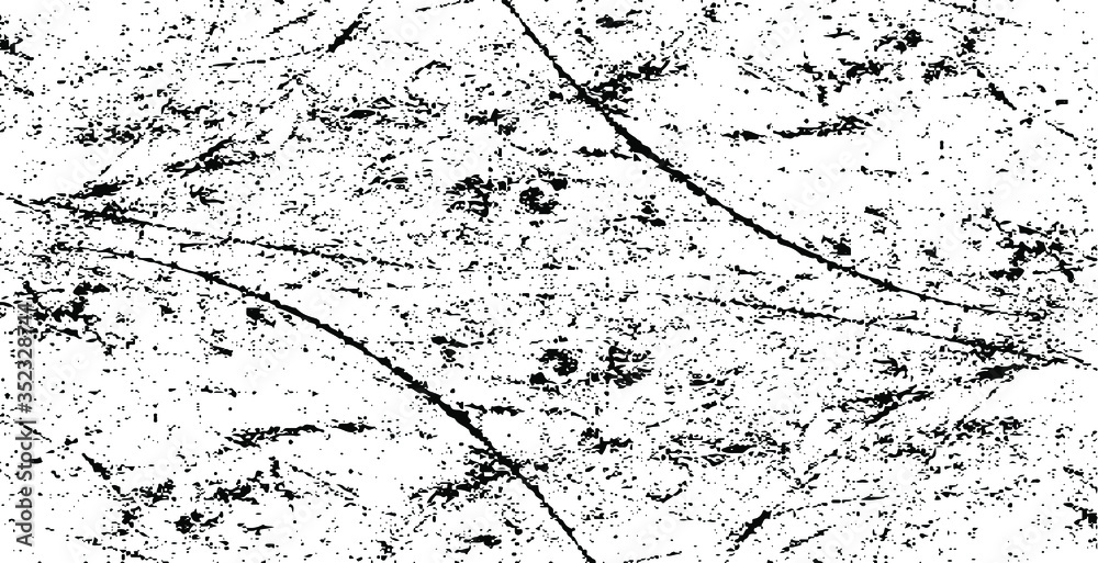 Obraz premium Scratched Grunge Urban Background Texture Vector. Dust Overlay Distress Grainy Grungy Effect. Distressed Backdrop Vector Illustration. Isolated Black on White Background. EPS 10.
