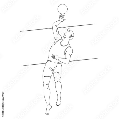 male character beach volleyball player