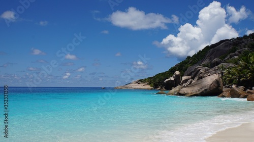 tropical seychelles island