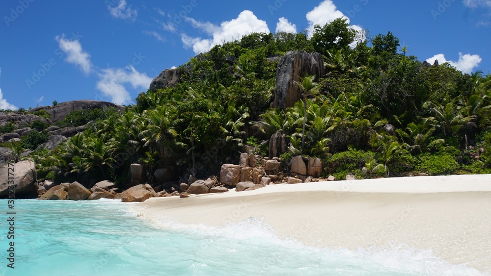 tropical seychelles island