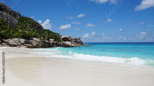 tropical seychelles island