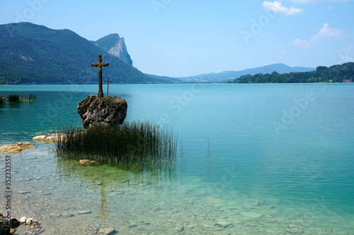 Mondsee Moon Lake in Salzkammergut in Upper Austria