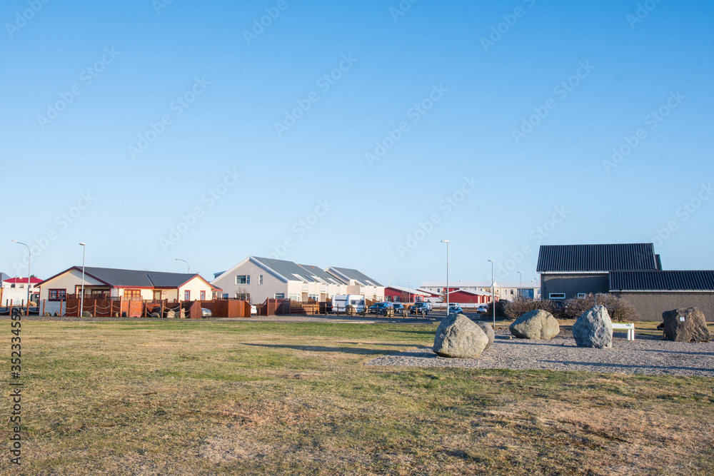 Town of Hofn in Hornafjordur in south Iceland Town of Hofn in Hornafjordur in south Iceland