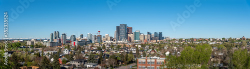 View of Calgary's skyline on a beautiful spring morning.  © Jeff Whyte