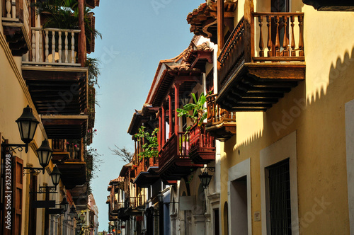 Colonial street, Cartagena