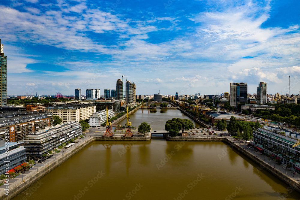 Fototapeta premium Puerto Madera Puente de La Mujer Plaza de Mayo Federal District Buenos Aires Argentina 