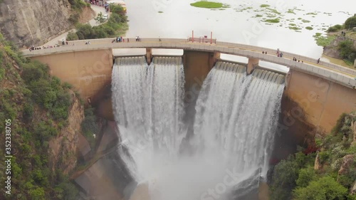 water fall dam