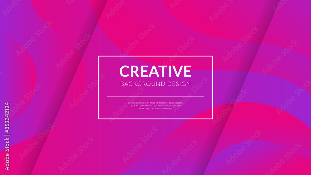 Creative minimal geometric orange background. Dynamic shapes composition.Trendy gradient shapes.