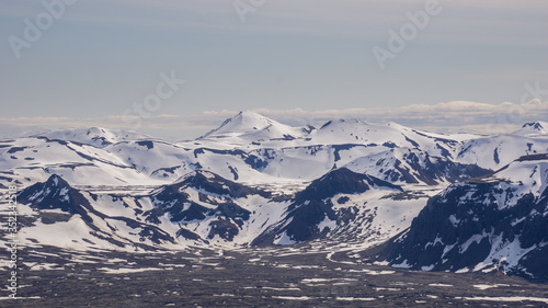Mountainous landscape around the Thingvellir National Park in southwest Iceland  a UNESCO World Heritage Site. 