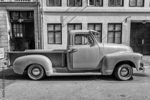 Vintage van of Heavenly Color in New York City