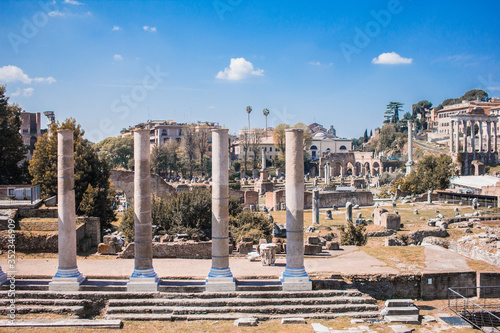 Fotografie Roman ruins in Rome, Forum
