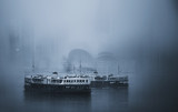 Abstract and horizontal Motion Hong Kong City;