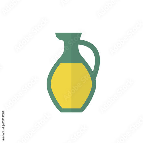 olive oil flat icon, vector illustration