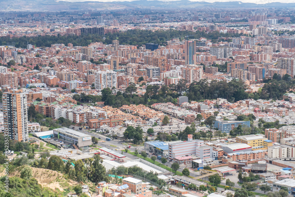 aerial view of the city