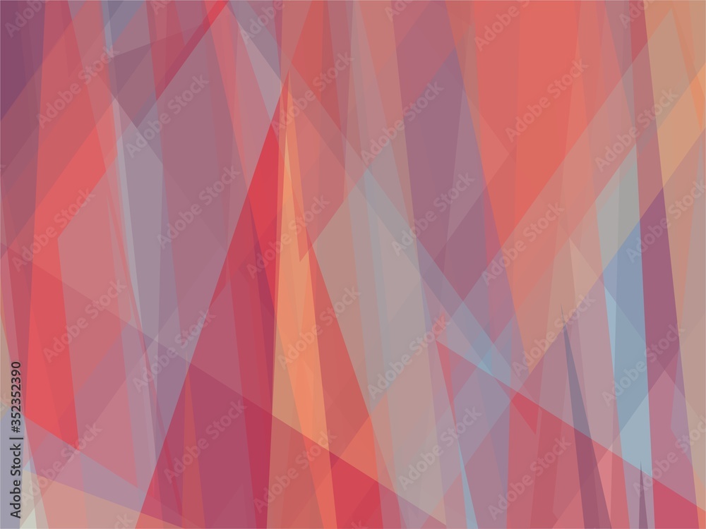 Beautiful of Colorful Art Red, Blue, Yellow and Purple, Abstract Modern Shape. Image for Background or Wallpaper