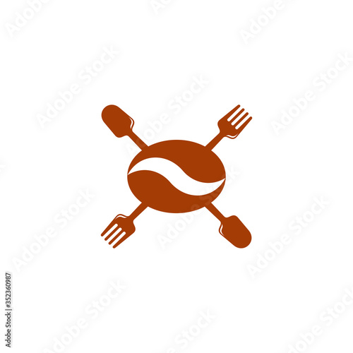 coffee bean smoke food design symbol logo vector coffee bean smoke food design symbol logo vector