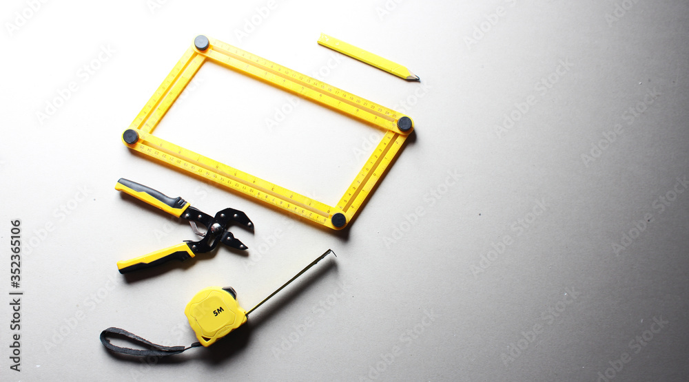 yellow tools construction tools ruler pasatigi yellow tools construction tools ruler pasatigi