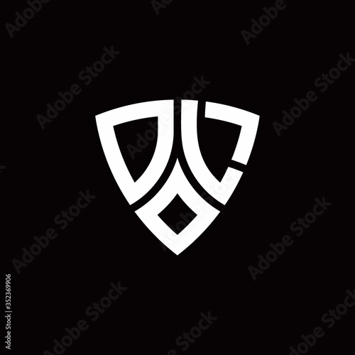 DL monogram logo with modern shield style design template Free Download DL monogram logo with modern shield style design template - GFXLoad