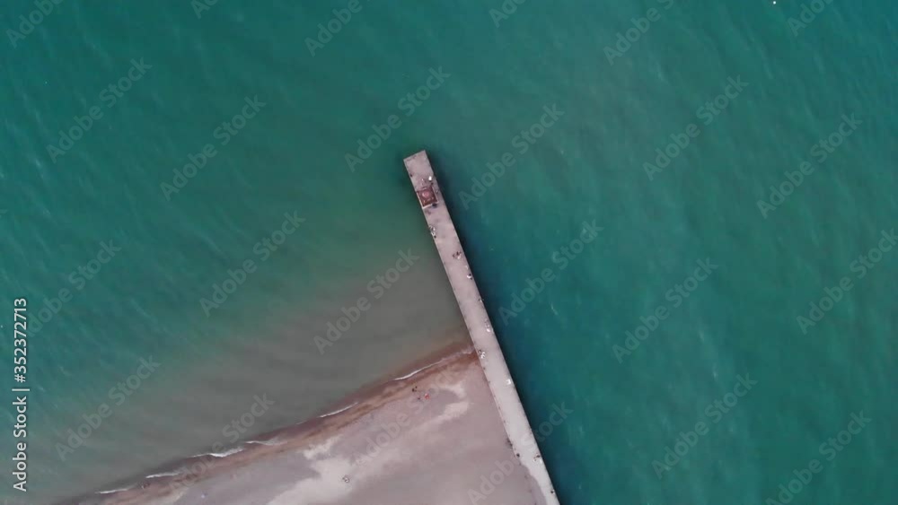 Beach Pier from Above Blue Waters Beach Pier from Above Blue Waters