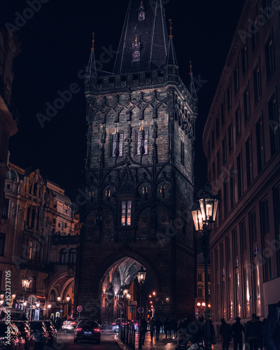 old gothic monument on Prague