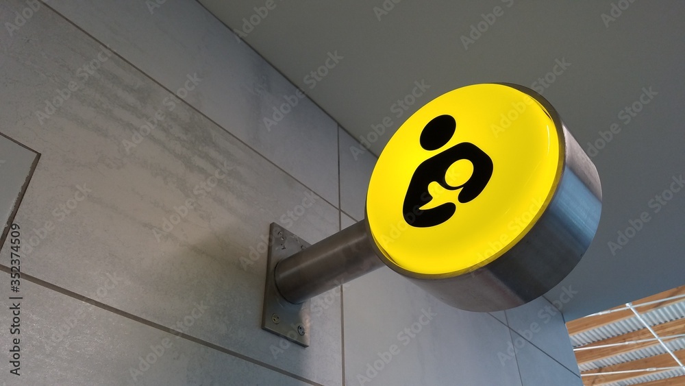 Signage for Nursing room in public area Stock Photo | Adobe Stock