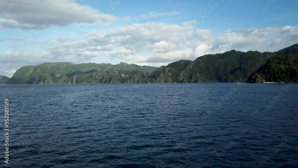 Coron to El Nido boat ferry point of view Philippines Coron to El Nido boat ferry point of view Philippines