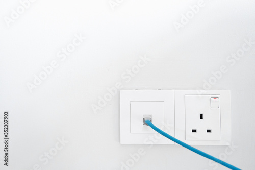Photography Power socket and Internet socket
