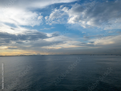 clouds over the sea