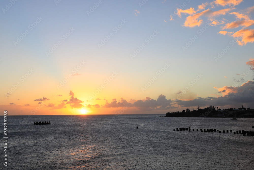 Fototapeta premium St Kitts sunset