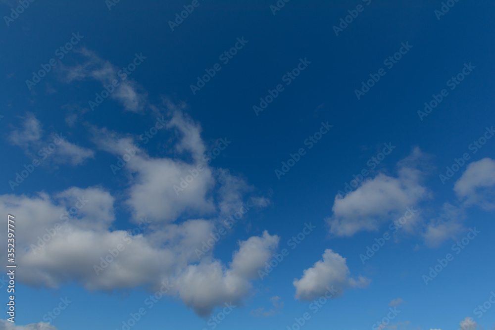Cloud and blue sky. Horizontal.