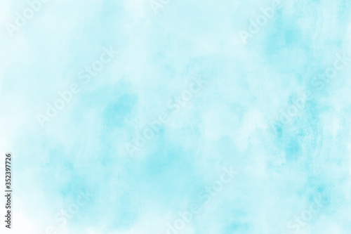 Abstract blue sky Water color background, Illustration, texture for design