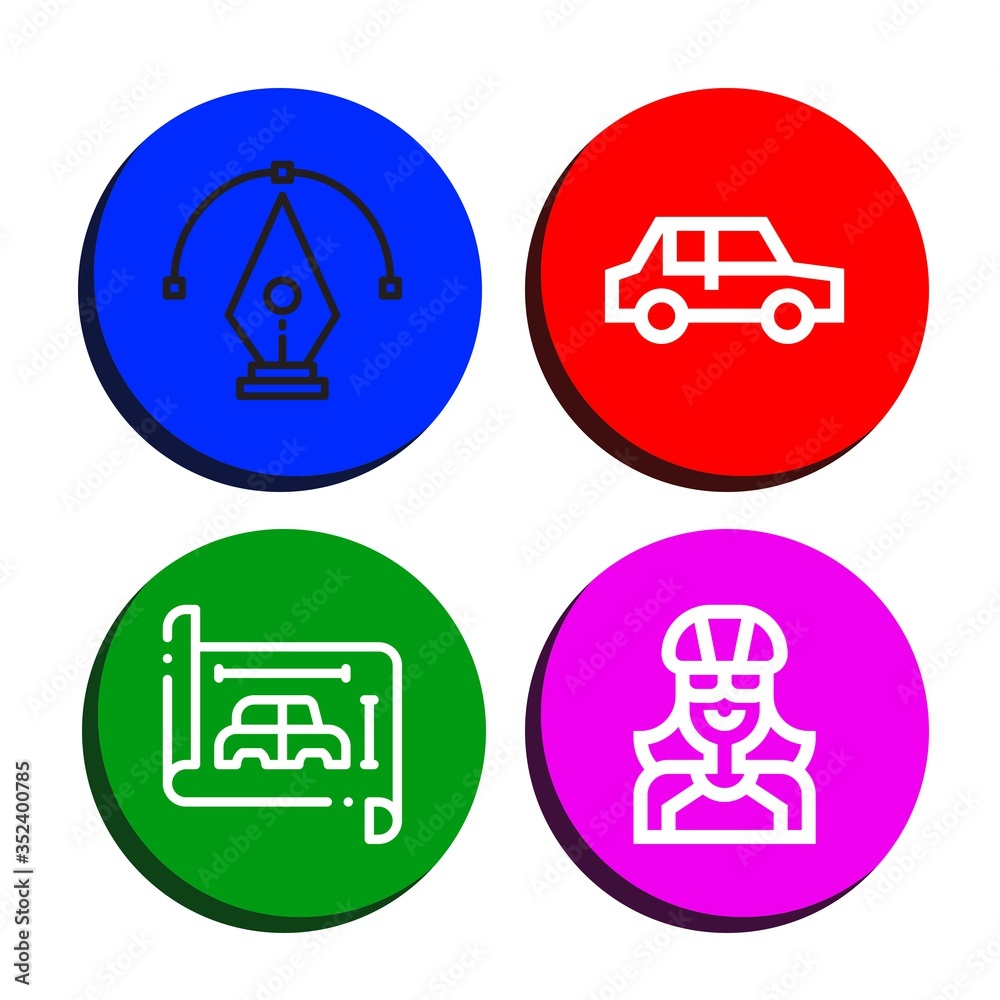 drawing simple icons set drawing simple icons set