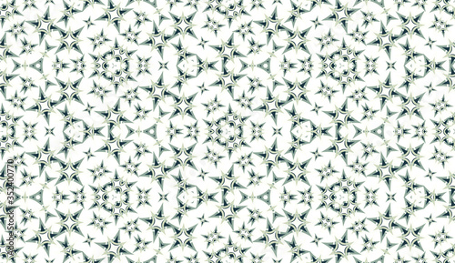 Seamless pattern. Geometric abstraction on white background. Color kaleidoscope. Useful as design element for texture and artistic compositions.