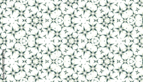 Seamless pattern. Geometric abstraction on white background. Color kaleidoscope. Useful as design element for texture and artistic compositions.