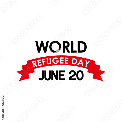World Refugee Vector Design For Banner Print and International Moment Background