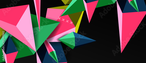 Trendy simple triangle abstract background  dynamic motion concept. Vector Illustration For Wallpaper  Banner  Background  Card  Book Illustration  landing page