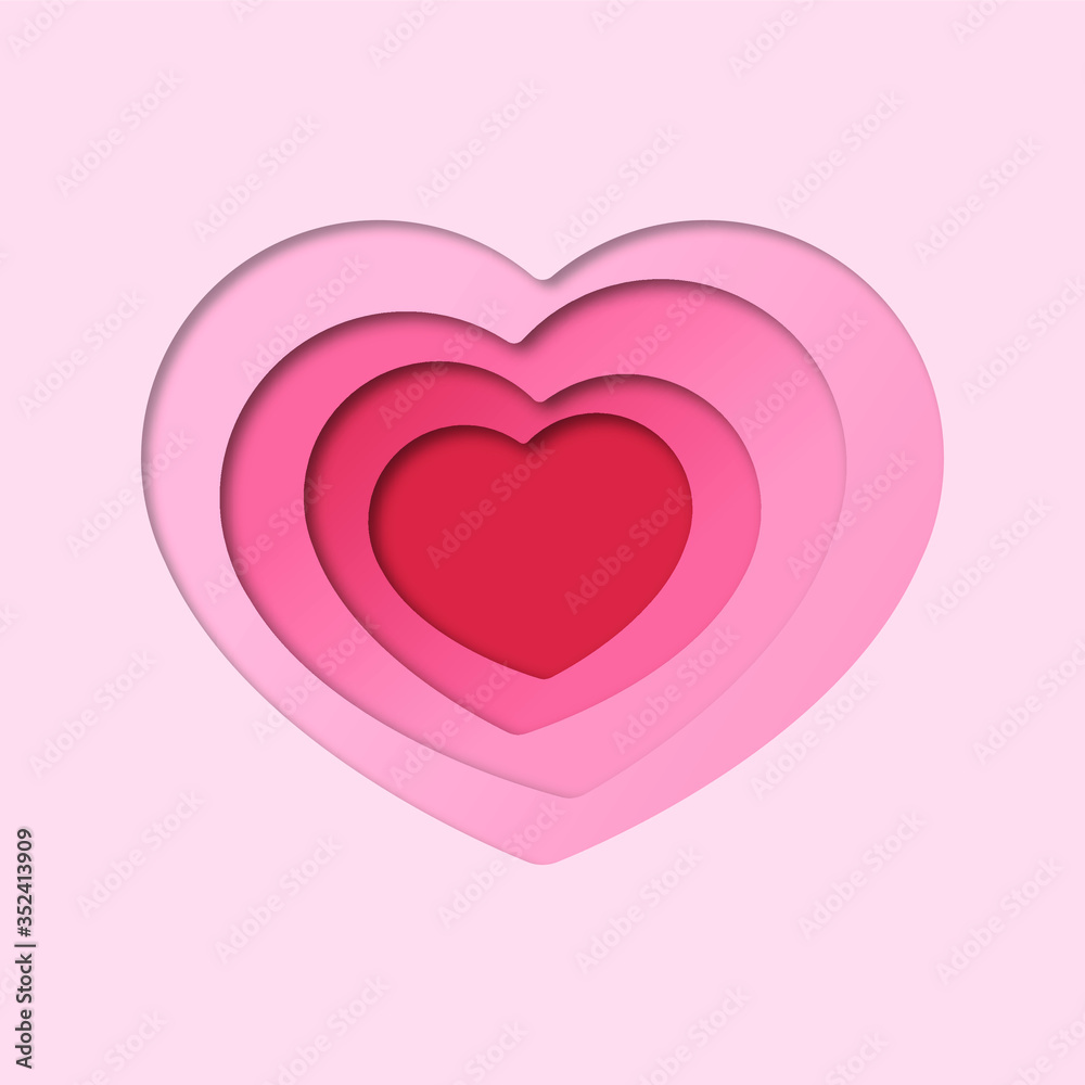 colorful heart vector