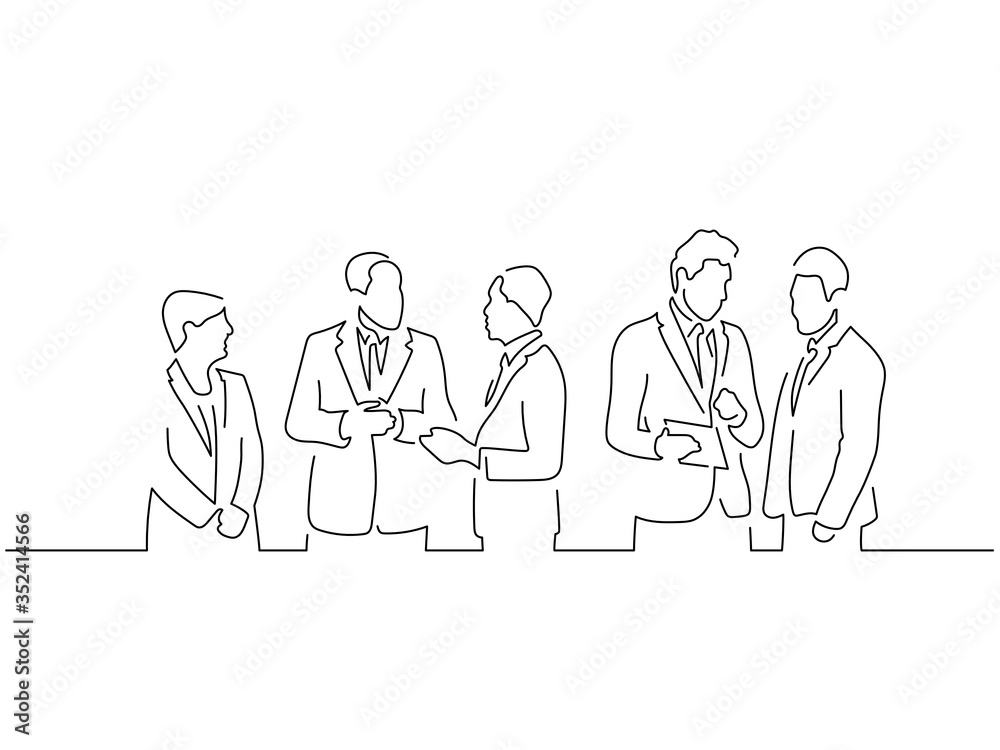 Teamwork line drawing, vector illustration design. Teamwork line drawing, vector illustration design.