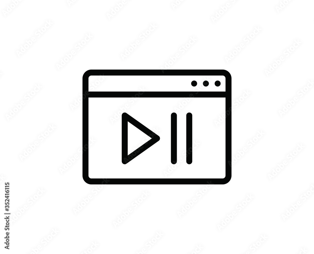 Single line icon Single line icon