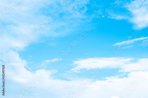 White clouds in the beautiful blue sky