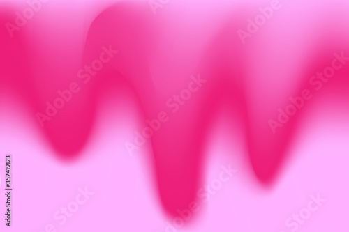 The abstract pink background has curved and wave patterns, using spray paint to provide flexibility.