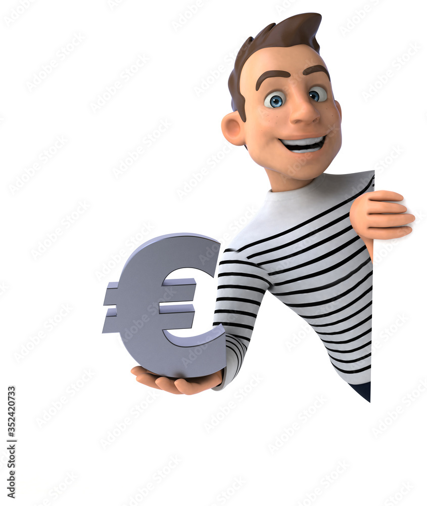 Fun 3D cartoon casual character Fun 3D cartoon casual character