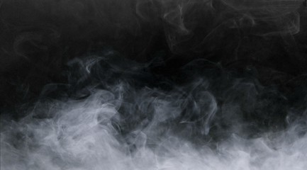 smoke on black background