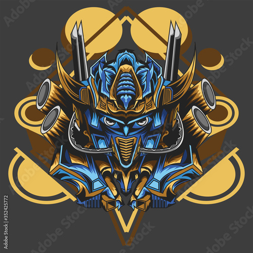 Obraz na plátne logo Optimus prime apparel icon, a personal logo, esport logo, and others