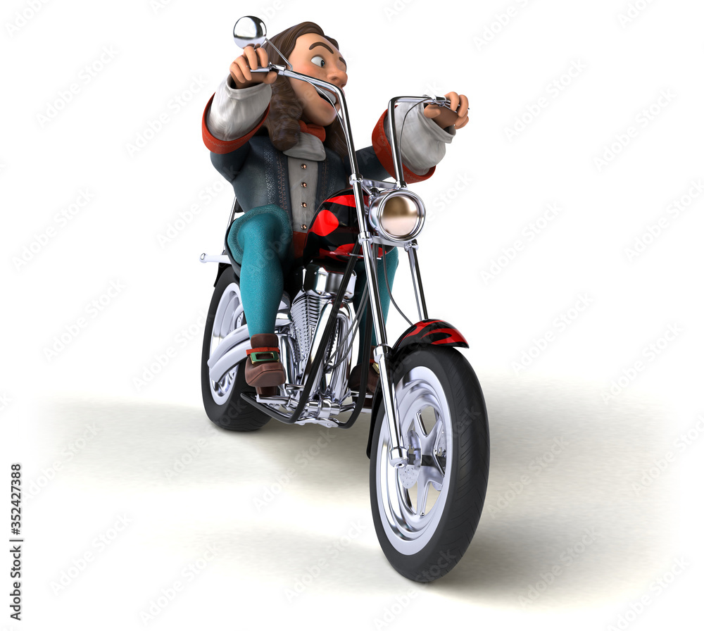 3D Illustration of a cartoon man in historical baroque costume 3D Illustration of a cartoon man in historical baroque costume