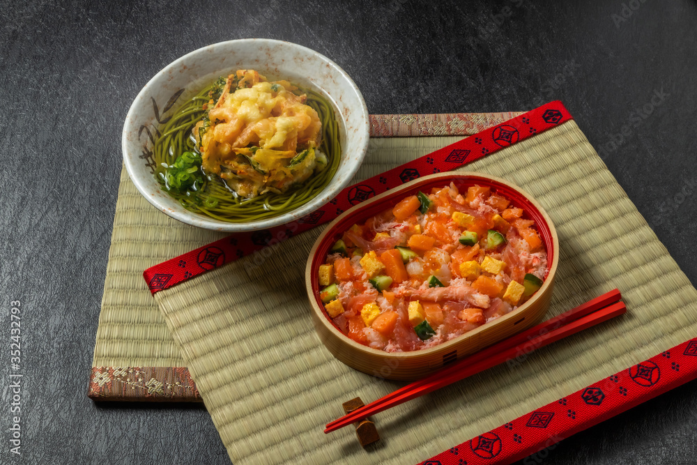 新そば Newly made raw soba Japanese foods 新そば Newly made raw soba Japanese foods
