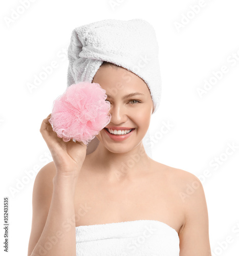 Beautiful young woman with ...