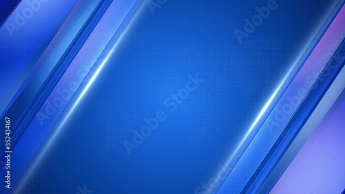 Virtual Studio Set Background.Blue broadcast background.News Background.abstract virtual screen background.