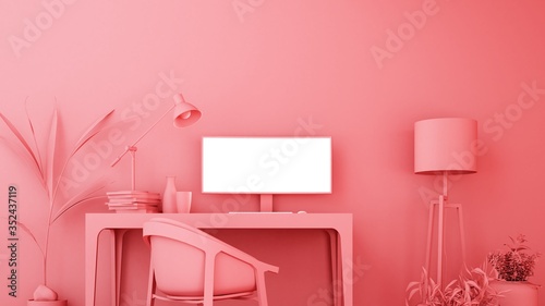 Studio workshop art 3D Rendering - Room color	
