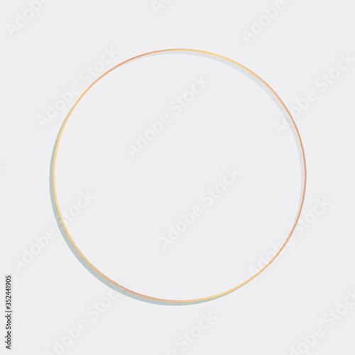 Circle round frame on a blank background vector